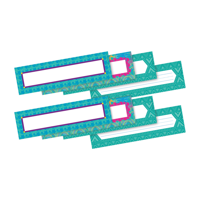 BARKER CREEK PUBLISHING, INC. BC3808 Barker Creek Double-Sided Name Plates, 12in x 3 1/2in, Bohemian, Pack Of 72 Name Plates BARKER CREEK PUBLISHING, INC. BC3808 Barker Creek Double-Sided Name Plates, 12in x 3 1/2in, Bohemian, Pack Of 72 Name Plates