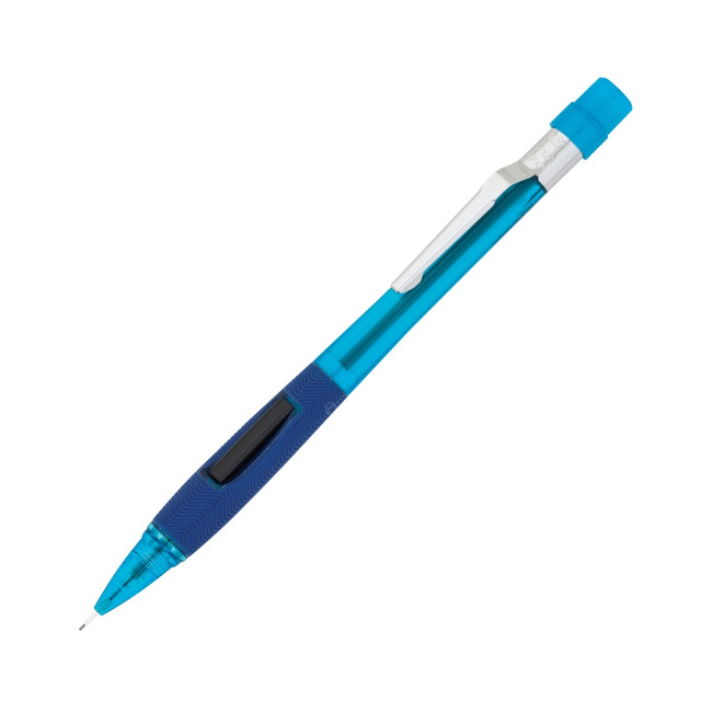 PENTEL OF AMERICA, LTD. PD345-TC Pentel Quicker-Clicker Mechanical Pencil, 0.5 mm, Transparent Blue