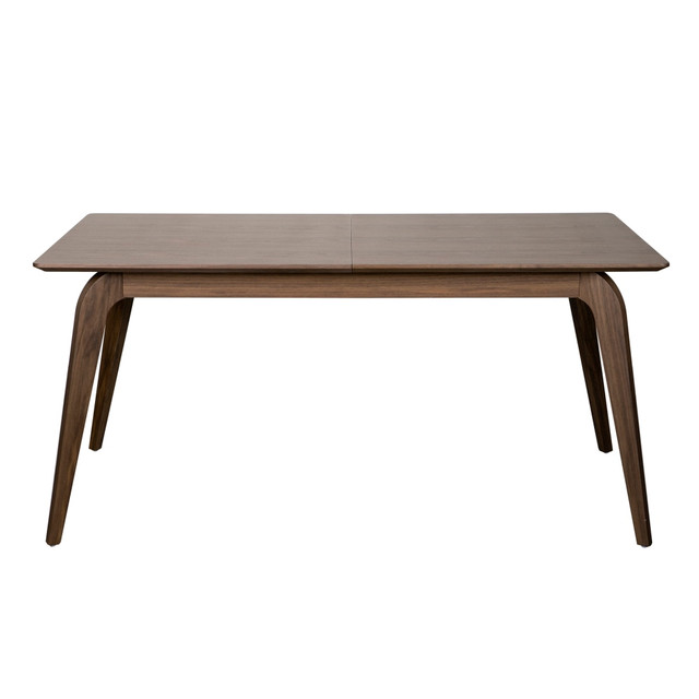 EURO STYLE, INC. 38934WAL Eurostyle Lawrence Extendable Dining Table, 30inH x 82-1/2inW x 35-1/2inD, Walnut