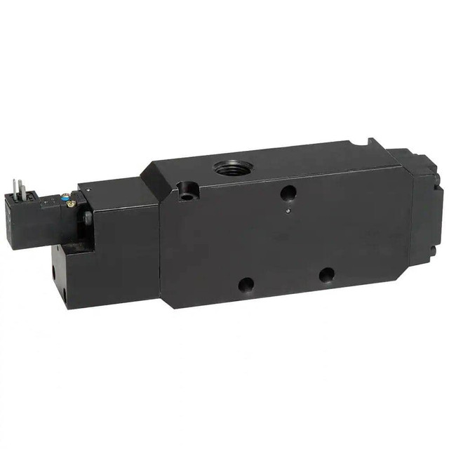 Parker B854BB549A Stacking Solenoid Valve: Double Solenoid, 4-Way, 3 Position, Solenoid Return