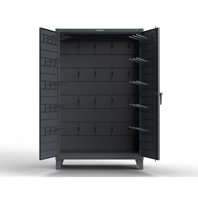 Strong Hold 46BB240W/Hooks Locking Steel Storage Cabinet: 48" Wide, 24" Deep, 78" High