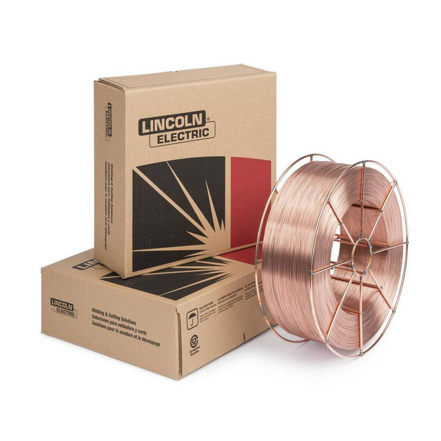 Lincoln Electric ED031417 MIG Solid Welding Wire: 0.045" Dia, Steel Alloy