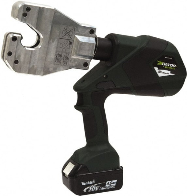 Greenlee EK6ATLX12 Power Crimper: 12,000 lb Capacity, Lithium-ion Battery Included, Pistol Grip Handle, 12V