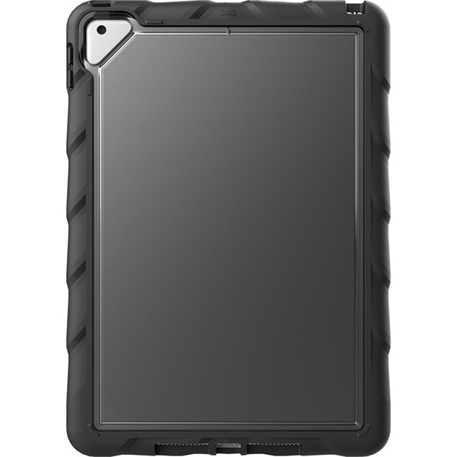 HARD CANDY CASES INC 01A001 Gumdrop DropTech Clear for iPad 10.2 Case - For Apple iPad (7th Generation) Tablet - Apple Logo - Clear, Black