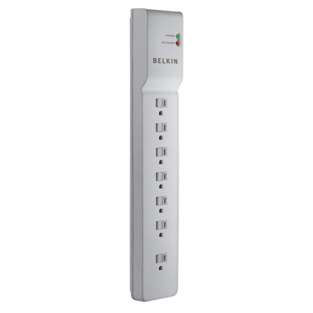 BELKIN, INC. BE107000-06-CM Belkin Commercial 7-Outlet Surge Suppressor, 6ft, White BELKIN, INC. BE107000-06-CM Belkin Commercial 7-Outlet Surge Suppressor, 6ft, White