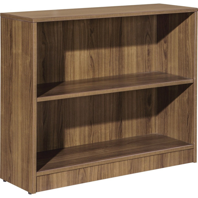 SP RICHARDS 99780 Lorell 30inH 2-Shelf Bookcase, Walnut