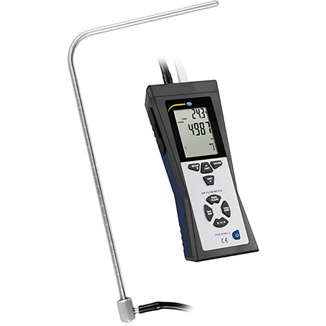 PCE Instruments PCE-HVAC 2 Airflow Meters & Thermo-Anemometers; Meter Type: Integral Vane Anemometer ; Measures: Airflow; Pressure; Temperature ; Humidity Sensing: No ; Data Logging: Yes ; Auto Power Off: No ; Minimum Air Velocity: 200