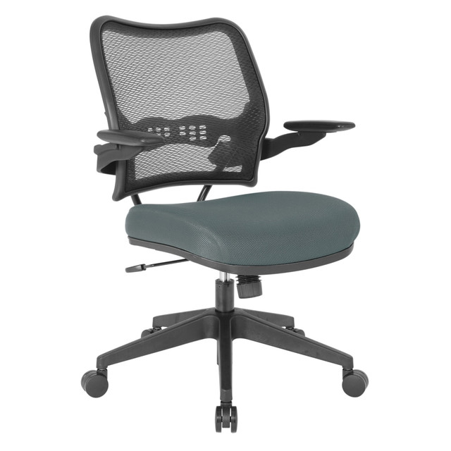 OFFICE STAR PRODUCTS 13-37N1P3-2M Office Star Deluxe AirGrid Mesh Mid-Back Chair, Gray