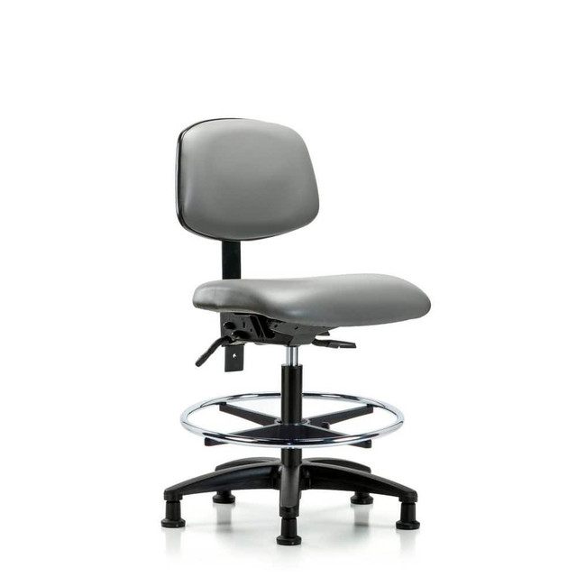 Blue Ridge Ergonomics MSC50272 Task Chair: Vinyl, Sterling