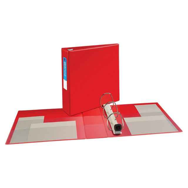 AVERY PRODUCTS CORPORATION Avery 79583  Heavy-Duty 3-Ring Binder With Locking One-Touch EZD Rings, 3in D-Rings, Red