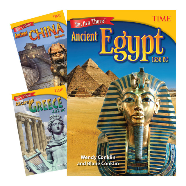 ATDEC 25918 Teacher Created Materials TIME: You Are There! Ancient Times 3-Book Set, Grade 6