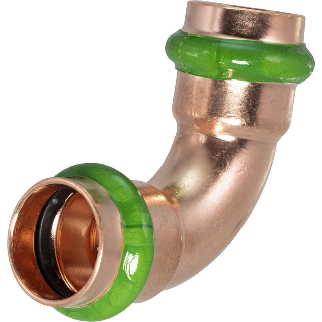 Merit Brass MB11280 Copper Pipe Fittings; Fitting Type: 90 Degree Elbow ; Fitting Size: 2 ; Style: Press Fitting ; Connection Type: Push to Connect ; Material: Copper ; End Connection: Press