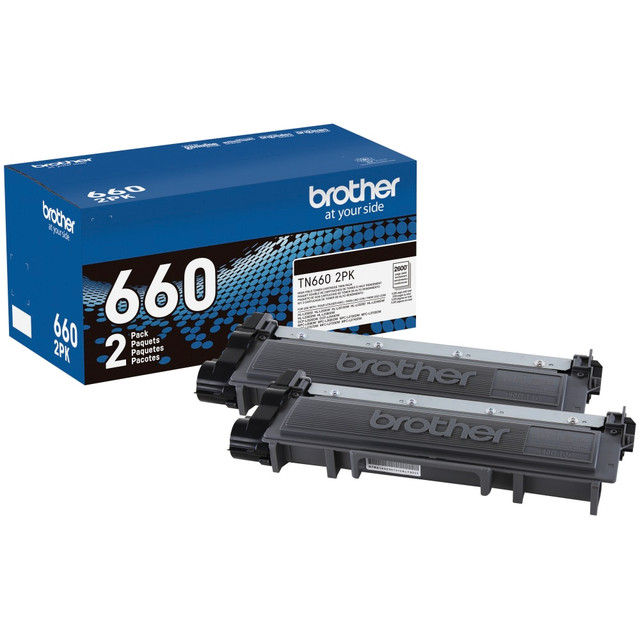 BROTHER INTL CORP TN6602PK Brother Genuine Black High Yield Toner Cartridge Twin Pack, TN6602PK BROTHER INTL CORP TN6602PK Brother Genuine Black High Yield Toner Cartridge Twin Pack, TN6602PK