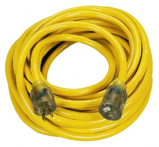 Southwire 2991 Power Cords; Cord Type: Extension Cord ; Overall Length (Feet): 50 ; Cord Color: Yellow ; Amperage: 20 ; Voltage: 125 ; Recommended Environment: Outdoor