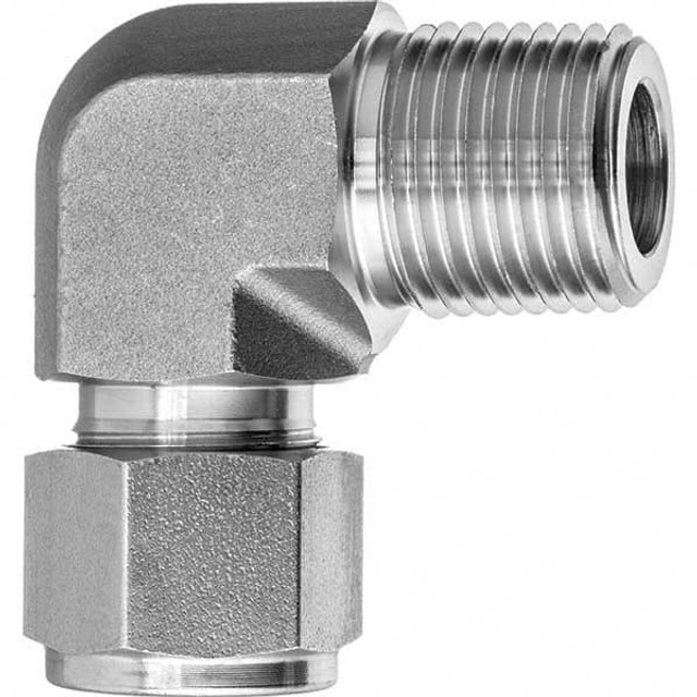 USA Industrials ZUSA-TF-YL-74 Compression Tube Male Elbow: 1/2" Thread, 1/2" Tube OD, Compression x MNPT