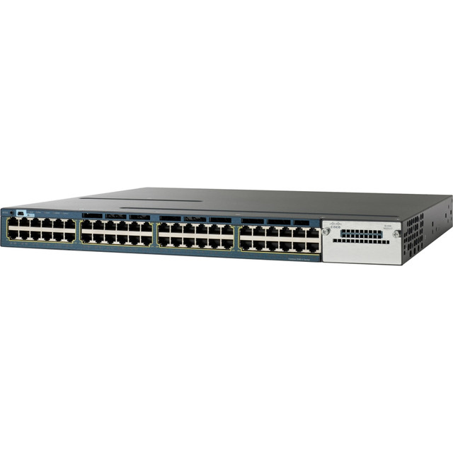 CISCO WS-C3560V248PSS-RF  Catalyst 3560V2-48PS Layer 3 Switch - 48 Ports - Manageable - Fast Ethernet - 10/100Base-TX - Refurbished - 3 Layer Supported - 4 SFP Slots - PoE Ports - 1U High - Rack-mountable - Lifetime Limited Warranty