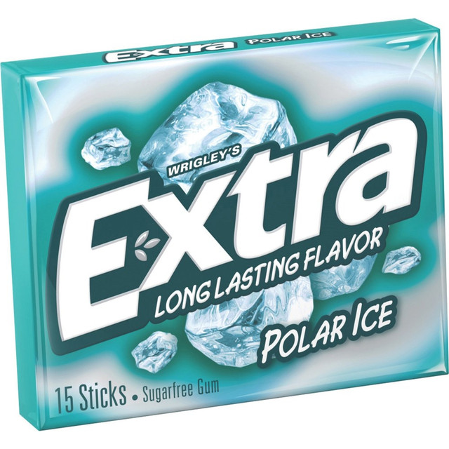 MARS CHOCOLATE NORTH AMERICA LLC 22036 Wrigley Extra Polar Ice Chewing Gum - Mint - 10 / Box MARS CHOCOLATE NORTH AMERICA LLC 22036 Wrigley Extra Polar Ice Chewing Gum - Mint - 10 / Box