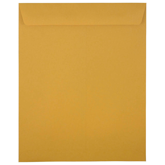 JAM PAPER AND ENVELOPE 313011452 JAM Paper Open-End Envelopes, 11-1/2 x 14-1/2, Gummed Seal, Brown Kraft, Pack Of 100 Envelopes