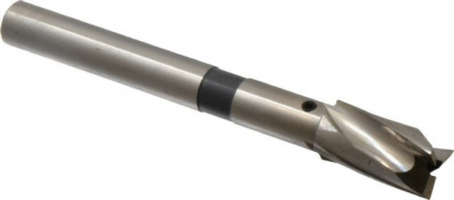 Cleveland C46436 21/32" Diam, 1/2" Shank, Diam, 3 Flutes, Straight Shank, Interchangeable Pilot Counterbore