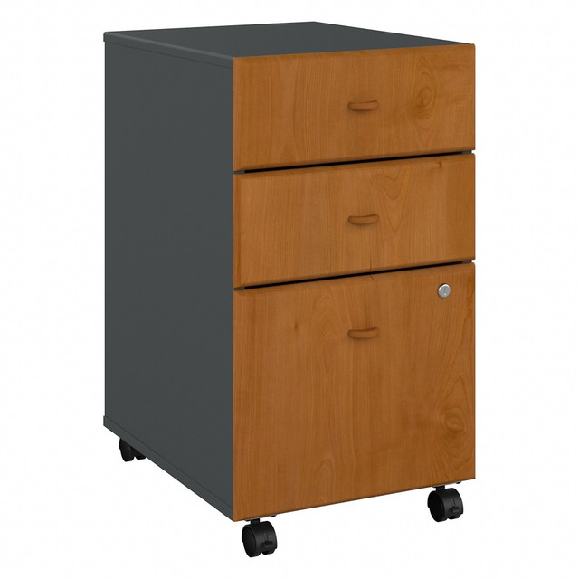 BUSH INDUSTRIES INC. WC57453SUIR Bush Business Furniture Office Advantage 21inD Vertical 3-Drawer Mobile File Cabinet, Natural Cherry/Slate, Delivery BUSH INDUSTRIES INC. WC57453SUIR Bush Business Furniture Office Advantage 21inD Vertical 3-Drawer Mobile File Cabinet, Natural Cherry/Slate, Delivery