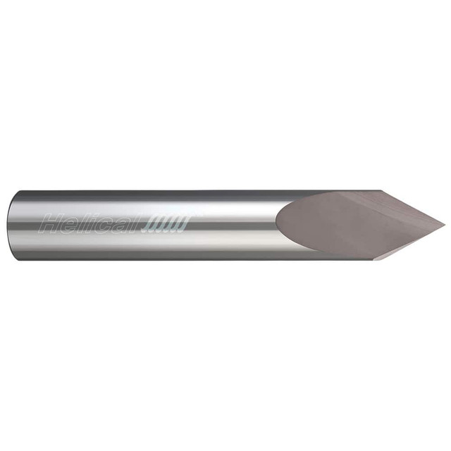 Helical Solutions 06285 Chamfer Mills; Cutter Head Diameter (Decimal Inch): 0.5000 ; End Type: Single ; Shank Diameter (Decimal Inch): 0.5000 ; Shank Diameter (Inch): 1/2 ; Overall Length (Inch): 3 ; Cutting Direction: Right Hand