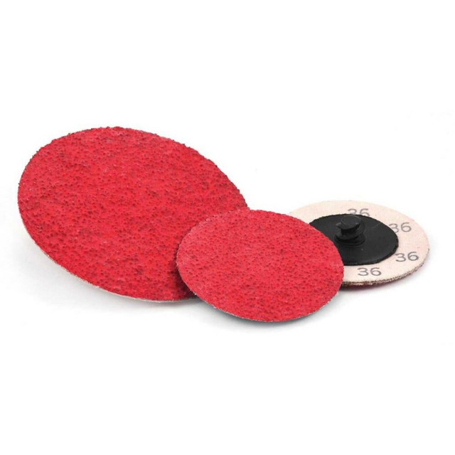 Superior Abrasives A017496 Quick-Change Disc: Type R, 3" Dia, 36 Grit, Ceramic, Coated