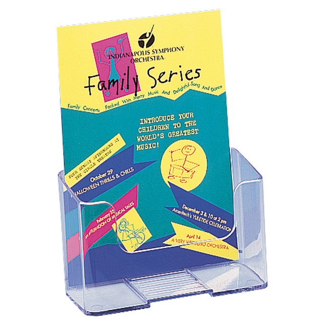 DEFLECT-O CORPORATION 74901 Deflecto Literature DocuHolder, Booklet Size, 7 3/4inH x 6 1/2inW x 3 3/4inD, Clear DEFLECT-O CORPORATION 74901 Deflecto Literature DocuHolder, Booklet Size, 7 3/4inH x 6 1/2inW x 3 3/4inD, Clear