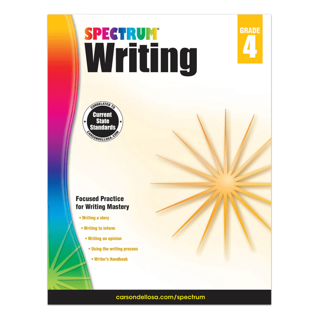 CARSON-DELLOSA PUBLISHING LLC 704573 Spectrum Writing, Grade 4