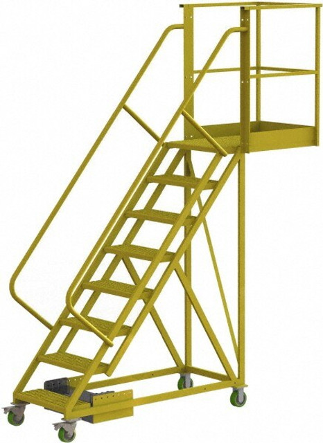 TRI-ARC UCU500830242 Steel Cantilever Rolling Ladder: 8 Step