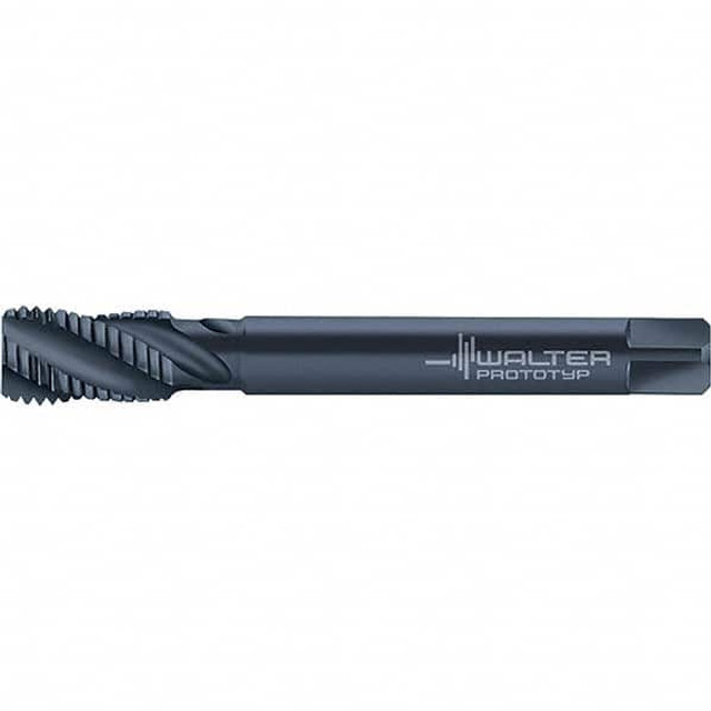 Walter-Prototyp 6149874 Spiral Flute Tap: M18 x 1.50, Metric Fine, 4 Flute, Modified Bottoming, 6HX Class of Fit, Cobalt, Oxide Finish