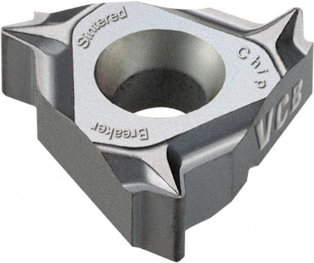 Vargus 53762 Laydown Threading Insert: 3JIR8UNJ VCB, Solid Carbide