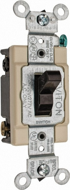 Leviton CSB4-20 4 Pole, 120 to 277 VAC, 20 Amp, Commercial Grade Toggle Four Way Switch