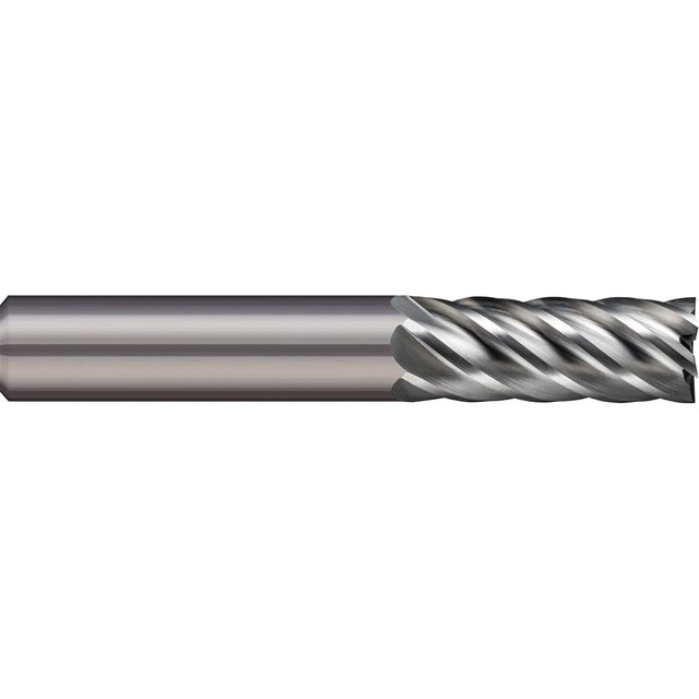 Micro 100 EMH-625-06 Square End Mill: 5/8" Dia, 6 Flutes, 1-1/4" LOC, Solid Carbide, 38 ° Helix