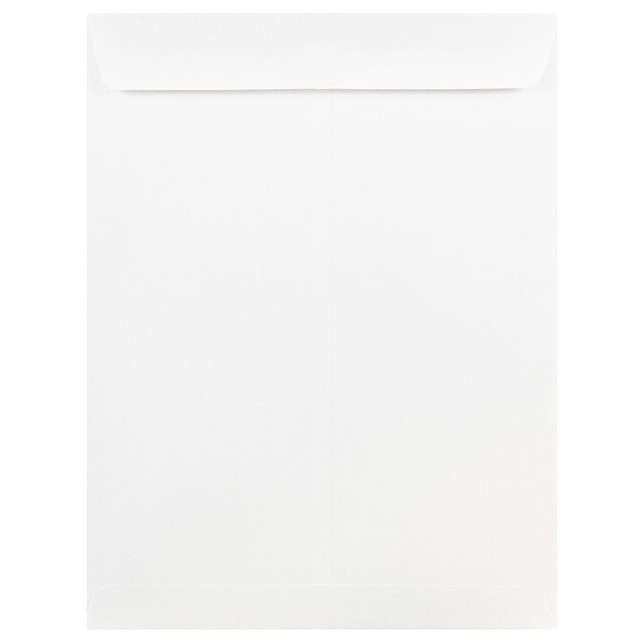 JAM PAPER AND ENVELOPE 1623197I JAM Paper Open-End 9in x 12in Envelopes, Gummed Seal, White, Pack Of 50 Envelopes