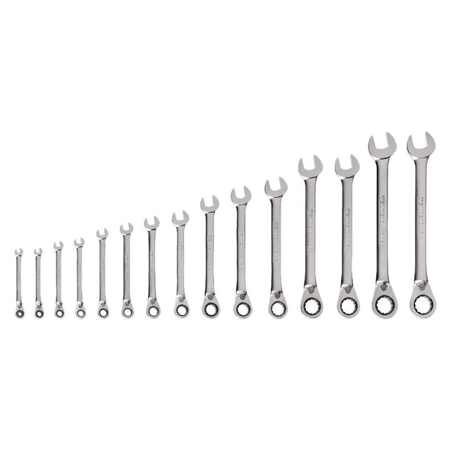 Tekton WRC94001 Wrench Sets; System Of Measurement: Inch ; Size Range: 1/4 in - 1 in ; Container Type: None ; Wrench Size: 1/4 in - 1 in ; Material: Steel ; Non-sparking: No