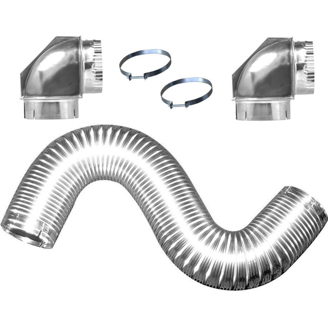 BUILDERs BEST, INC. 110050 Builders Best All Metal Dryer Vent Kits with Elbows - For Dryer