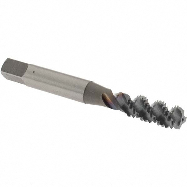 OSG 1986408 Spiral Flute Tap: M8x1.25 Metric Coarse, 3 Flutes, Bottoming, 6H Class of Fit, High Speed Steel, TICN Coated