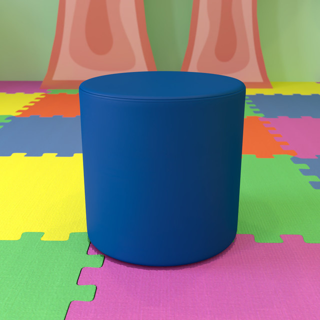 Add soft, colorful seating to your classroom or library with a Flash Furniture Soft Seating Collaborative Circle. The durable plywood frame offers ample support for students and teachers alike. Use different shapes and heights to create a unique configuration for your students.  Overall Dimensions: 18inH x 18inW x 18inD.  Weight capacity tested to support 440 lb.  Durable plywood frame.  Soft interior padding.  Vinyl upholstery.  Screw-in adjustable floor glides.  Save time - no assembly required.