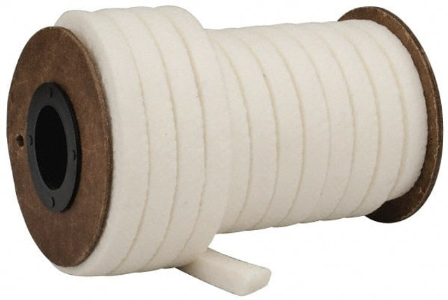 Made in USA 31942592 5/16" x 17.6' Spool Length, PTFE/Synthetic Fiber Compression Packing