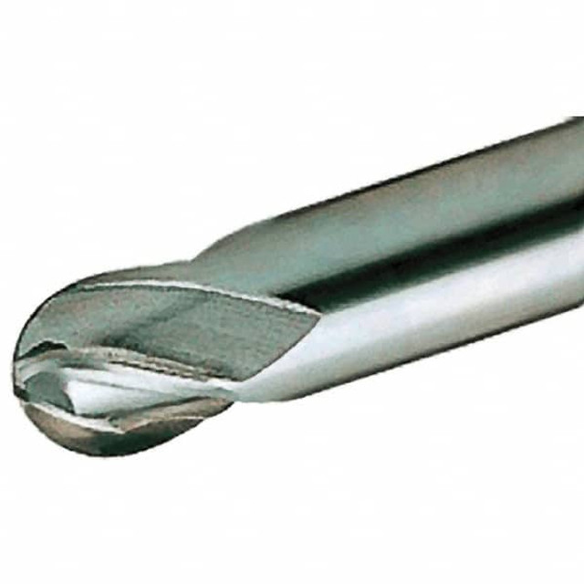 Iscar 5651075 Ball End Mill: 0.3937" Dia, 0.3937" LOC, 4 Flute, Solid Carbide