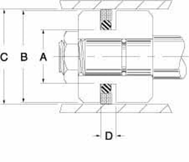 Value Collection TPS1400-80 Air Cylinder Accessory: Glassfilled Polytetrafluoroethylene