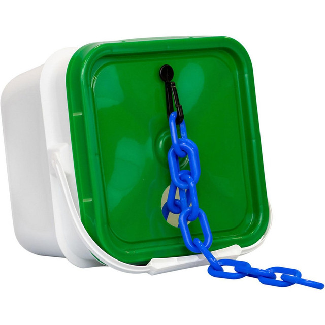 Mr. Chain 51006-P2 Barrier Rope & Chain; Material: Plastic; Polyethylene ; Material: HDPE ; Type: Safety Chain ; Snap End Material: Plastic; Polyethylene ; Hook Fitting Material: Plastic ; Color: Blue