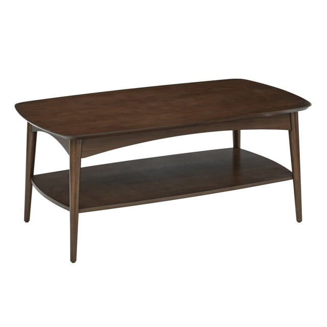 OFFICE STAR PRODUCTS CPH12-WA Office Star Copenhagen Rectangular Coffee Table, 18-1/4inH x 42inW x 23inD, Walnut OFFICE STAR PRODUCTS CPH12-WA Office Star Copenhagen Rectangular Coffee Table, 18-1/4inH x 42inW x 23inD, Walnut