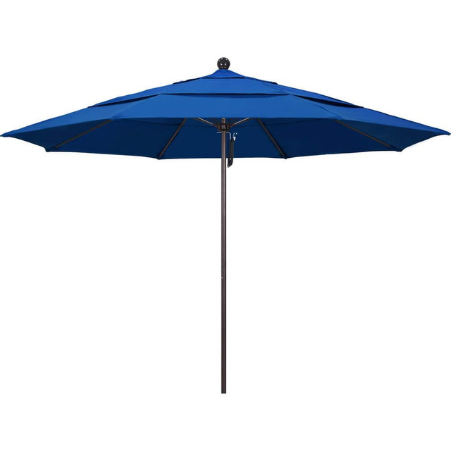 California Umbrella 194061619209 Patio Umbrellas; Fabric Color: Pacific Blue ; Base Included: No ; Fade Resistant: Yes ; Diameter (Feet): 11 ; Canopy Fabric: Pacifica