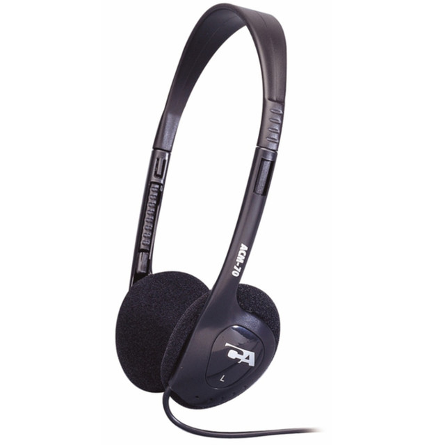 CYBER ACOUSTICS, LLC Cyber Acoustics ACM-70B  ACM On-Ear Headphones, Black