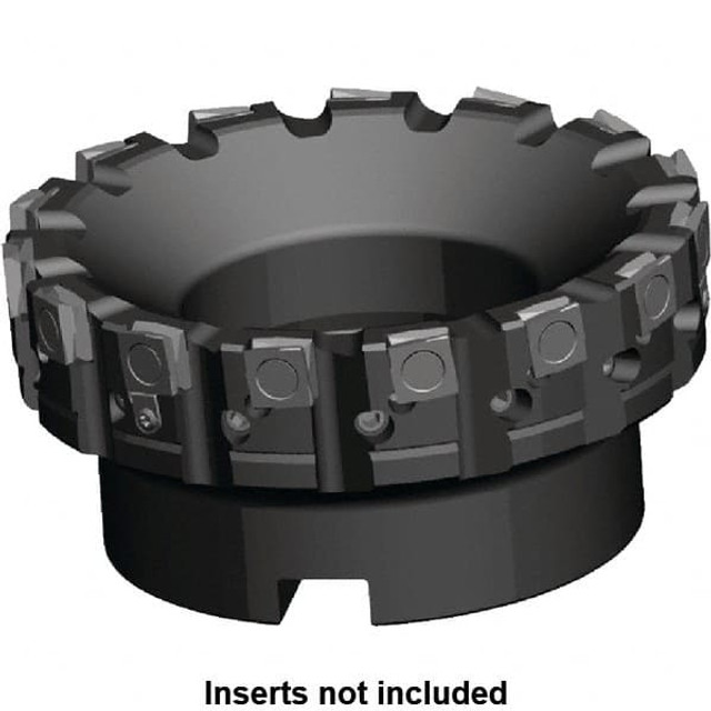 Kennametal 1724407 2" Cut Diam, 3/4" Arbor Hole Diam, Indexable Square-Shoulder Face Mill