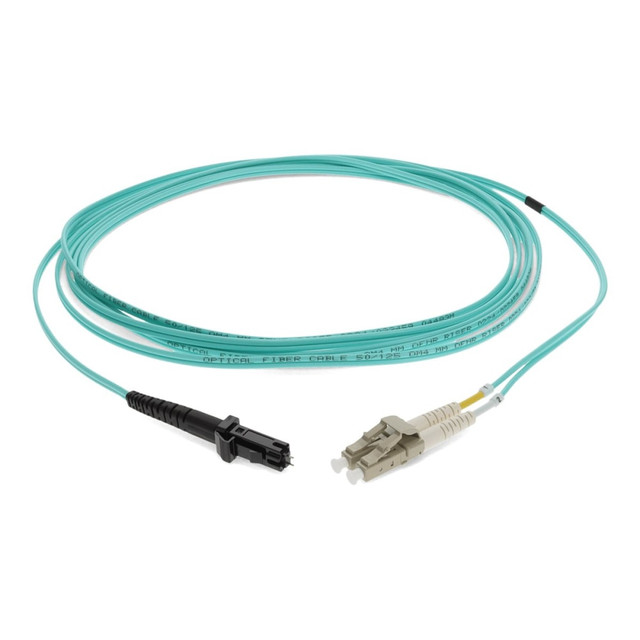 ADD-ON COMPUTER PERIPHERALS, INC. ADD-LC-MTRJ-10M5OM3 AddOn 10m LC to MT-RJ OM3 Aqua Patch Cable - Patch cable - MT-RJ/UPC multi-mode (M) to LC/UPC multi-mode (M) - 10 m - fiber optic - 50 / 125 micron - OM3 - halogen-free, molded, plenum - aqua