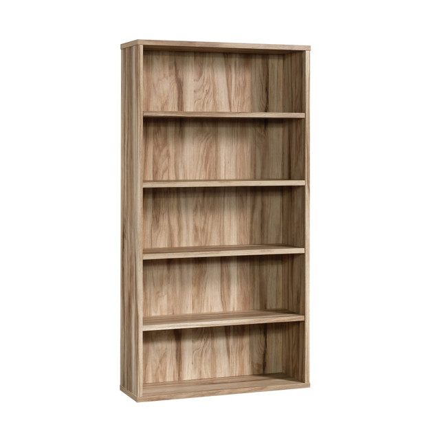 SAUDER WOODWORKING CO. 427479 Sauder Portage Park 66inH 5-Shelf Bookcase, Kiln Acacia