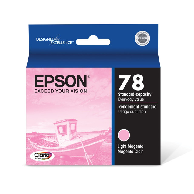EPSON AMERICA INC. T078620-S Epson 78 Claria Light Magenta Ink Cartridge, T078620 EPSON AMERICA INC. T078620-S Epson 78 Claria Light Magenta Ink Cartridge, T078620