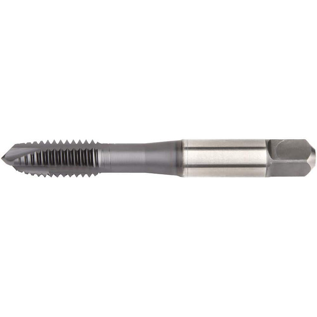 Widia 5631493 Spiral Point Tap: #6-32 UNC, 3 Flutes, Plug Chamfer, H2 Class of Fit, High-Speed Steel-E, Black Oxide Coated